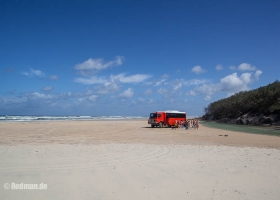 Strand von Fraser Island Australien